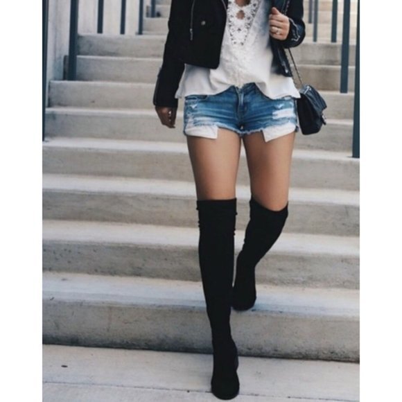 Vince Camuto sexy chic women's over the knee Black  Boots size 5.5 NEW - Picture 1 of 8